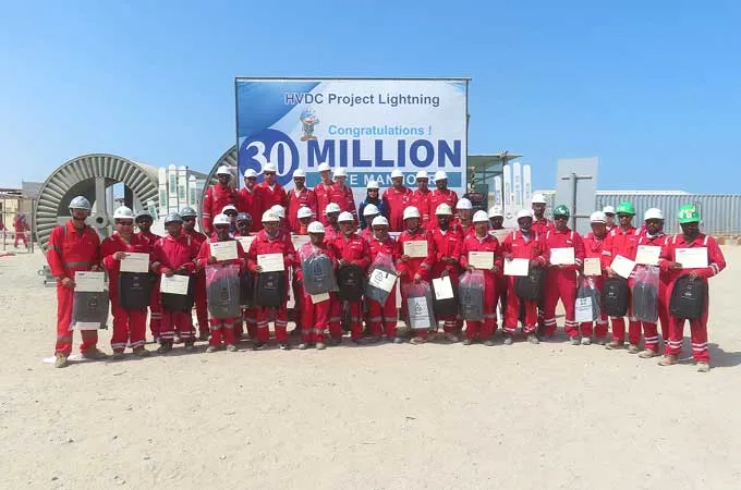 Samsung C&T achieves key safety milestone at Abu Dhabi HVDC project site
