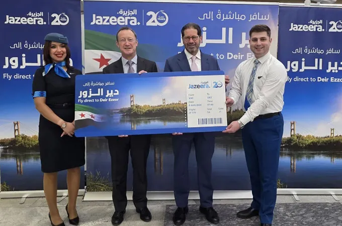 Jazeera Airways boosts Syrian operations with debut Deir Ezzor flight