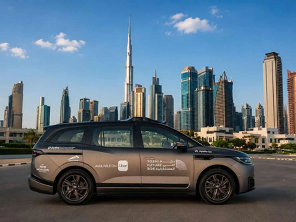 Uber launches Baidu’s fully driverless Apollo Go cars in Dubai
