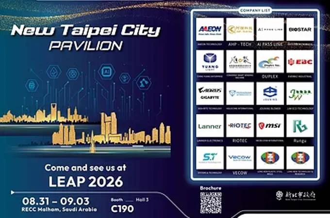 20 New Taipei Tech companies to showcase at LEAP 2026