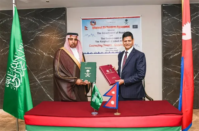 Saudi Arabia, Nepal sign air transport services agreement