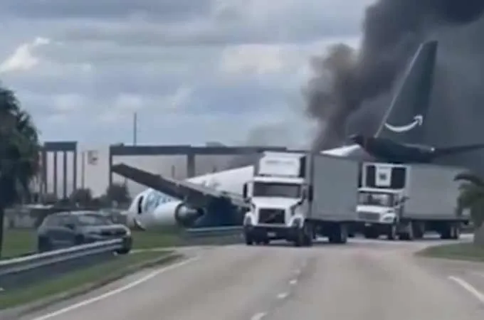 Five killed as Amazon cargo plane crashes at Miami airport