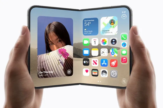 Apple enters foldable phone race with new passport-shaped iPhone