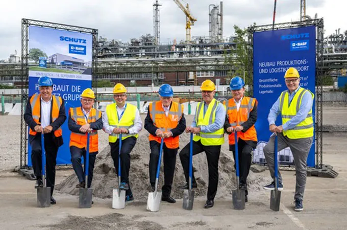 Schütz, BASF celebrate groundbreaking for new IBC production facility