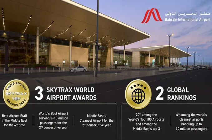 Bahrain International Airport wins three Skytrax Awards