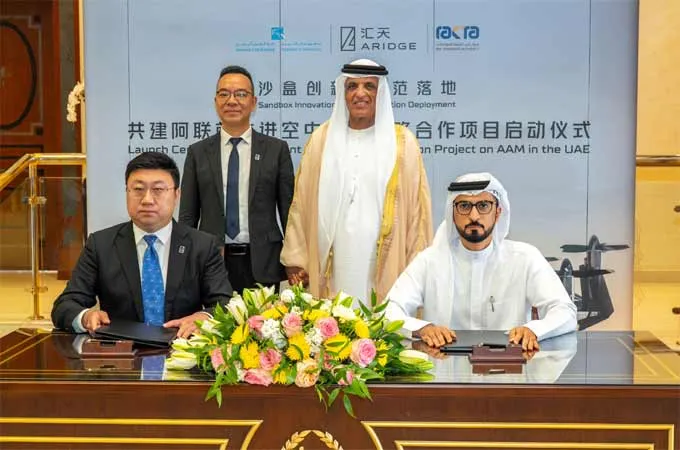Ras Al Khaimah signs deal with Aridge to develop, test, implement advanced air mobility solutions