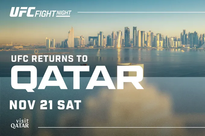 UFC Fight Night returns to Doha on November 21