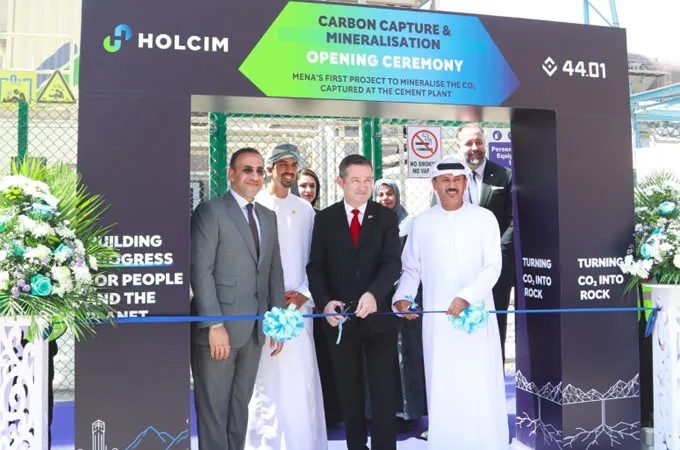 Holcim commissions UAE’s first industrial carbon capture and mineralisation pilot