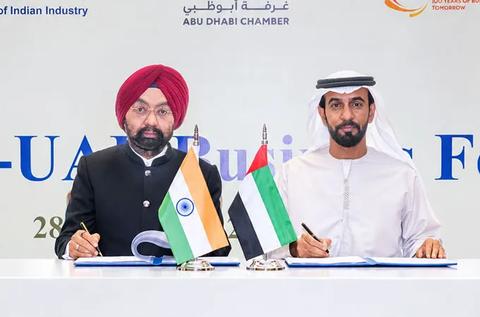 Abu Dhabi Chamber and FICCI sign agreement 