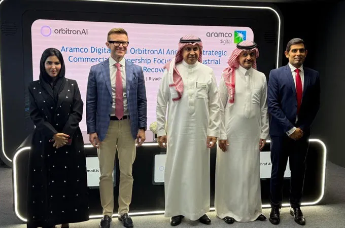 Aramco Digital, OrbitronAI sign AI partnership to help industrial firms recover lost value